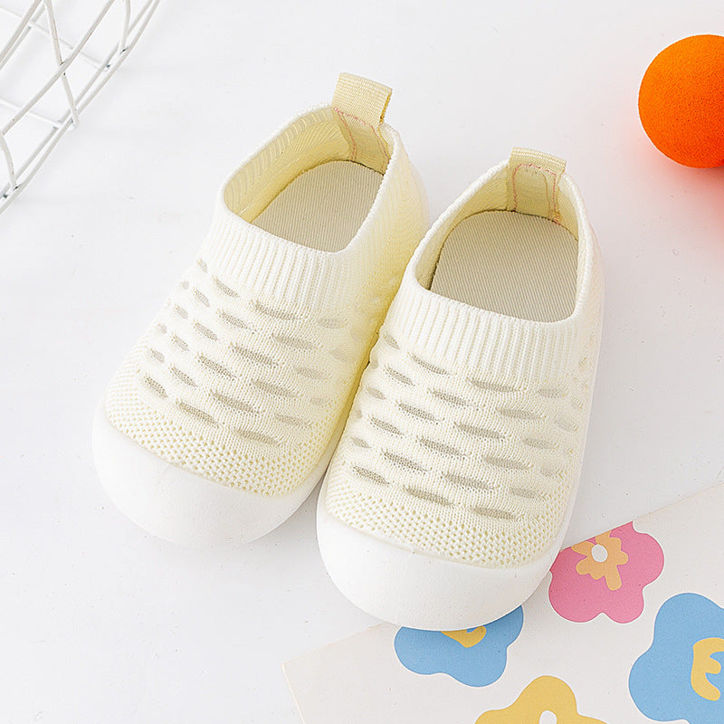 BabyBlush Soft Sole Fly-Knit Toddler Shoes