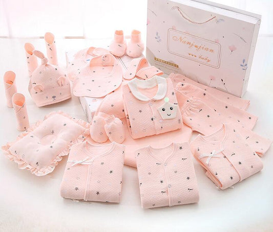 Newborn Baby Clothes Gift Box – Soft Cotton Clothing & Essentials Set (0–12 Months)