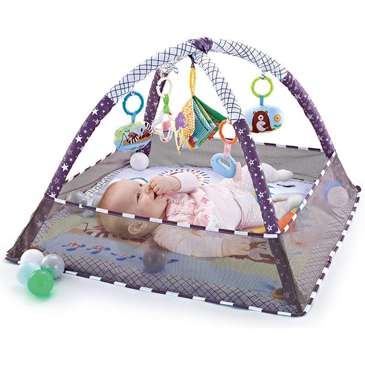 Newborn Baby Play Blanket with Fence & Fitness Rack