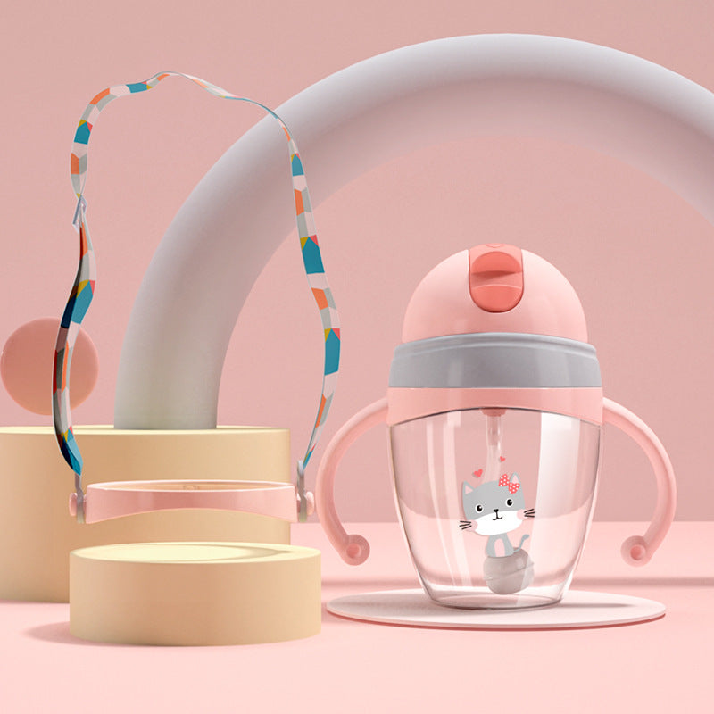 Cute Tritan Baby Water Cup – Drop-Proof, Leak-Proof & Perfect for Little Hands