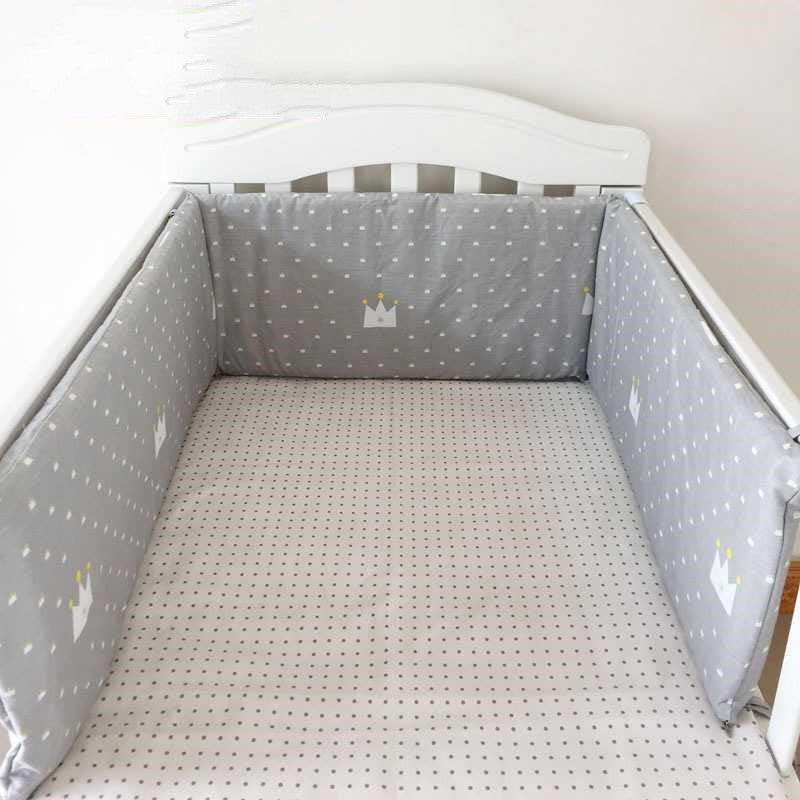 Pure Cotton Crib Bumper – Soft, Safe & Washable Anti-Collision Guardrail