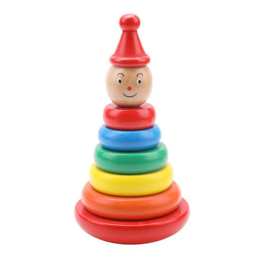 Wooden Rainbow Stacking Tower