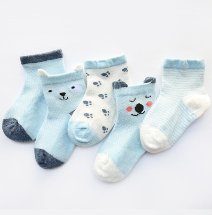 Kids Breathable Cotton Socks