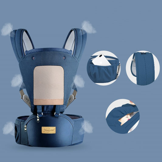 Baby Carrier Front Hold with Lumbar Stool