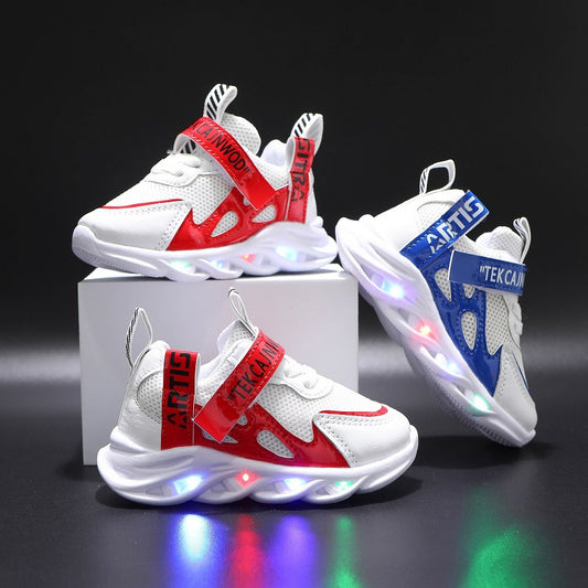 Kids LED Breathable Sports Sneakers