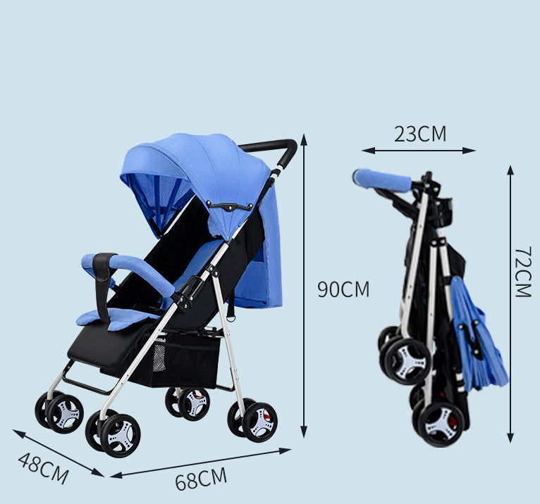 BabyBlush Lightweight Folding Baby Stroller