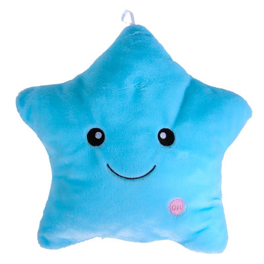 LED Luminous Star Plush Pillow