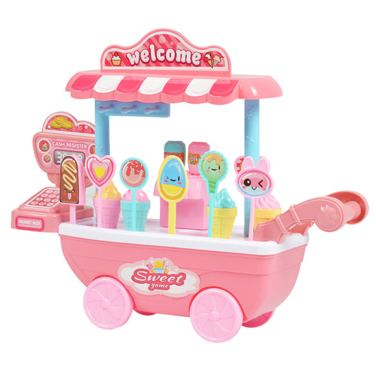 Kids DIY Ice-Cream Cart Role-Play Set