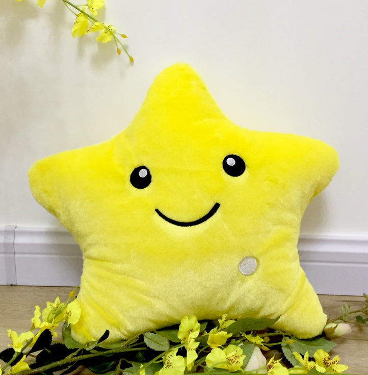 LED Luminous Star Plush Pillow