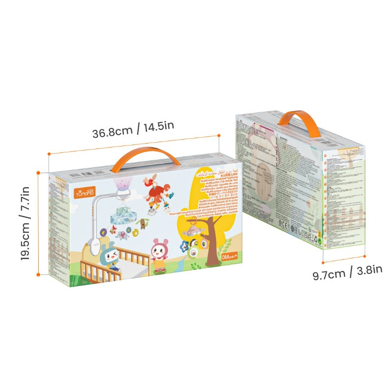 Baby Bed Bell Plush Toy with Music, Lights & Star Projection – Soothing Sleep Companion