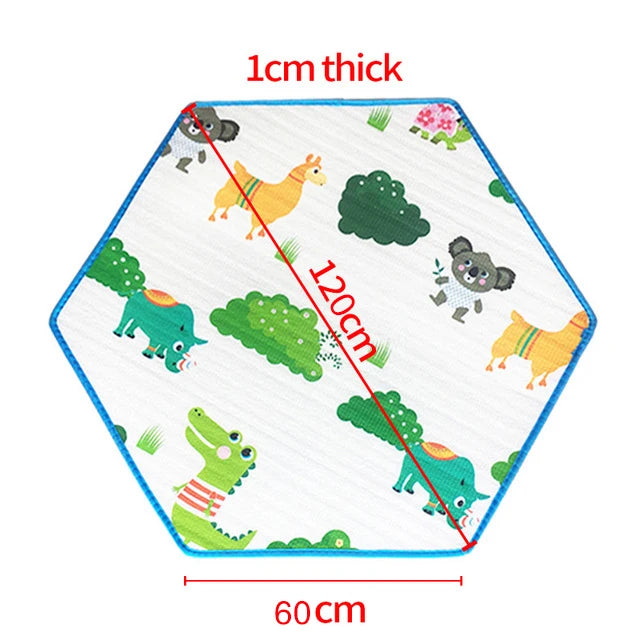 IMBABY Baby Play Mat Crawling Mat Folding Baby Play Folding Mat For Baby Children kids blanket activities anima foam carpet