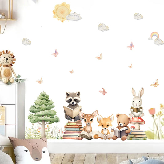 Woodland Learning Friends Wall Stickers