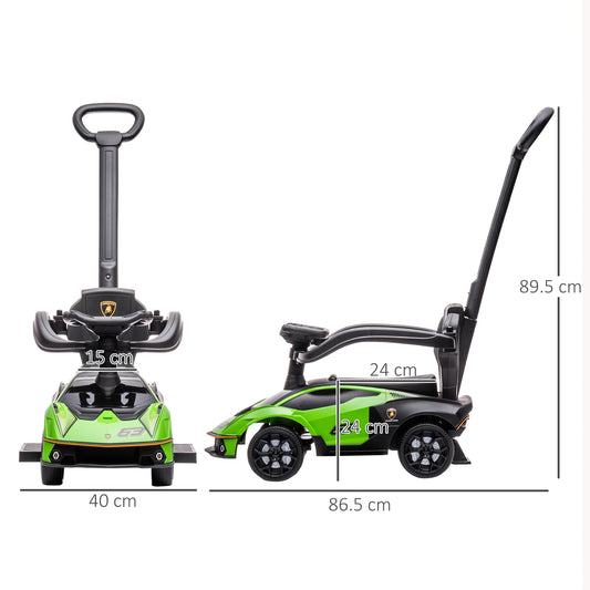 Lamborghini 2-in-1 Toddler Ride-On Push Car