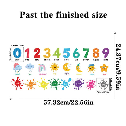 Kids 3D Number Learning Wall Stickers – Fun Meets Education