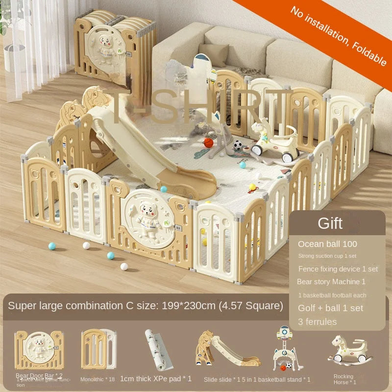 BabyBlush Luxury Baby Playground Playpen Combination