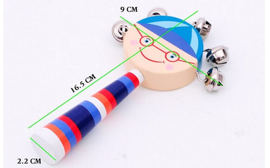 Wooden Baby Rattles, Bed Bells, Early Education Bell Toys