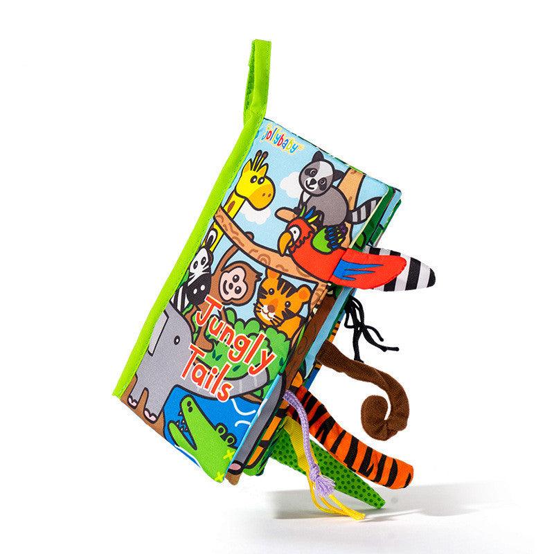 Animal Tail Cloth Book - Babyblush