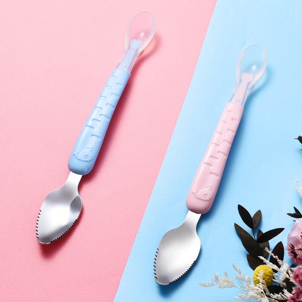 Baby Fruit Scraping Spoon - Babyblush