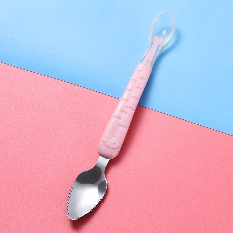 Baby Fruit Scraping Spoon - Babyblush