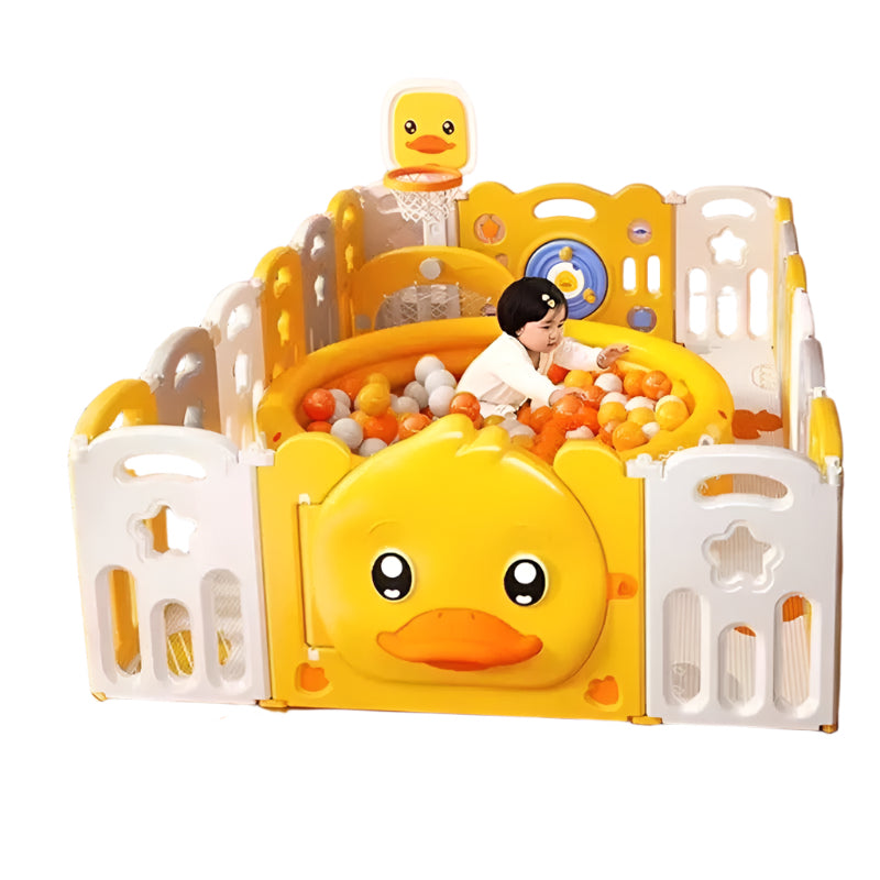 Baby Play Pen With Basketball Hoop - Babyblush