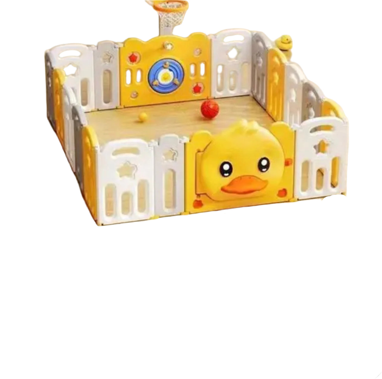 Baby Play Pen With Basketball Hoop - Babyblush