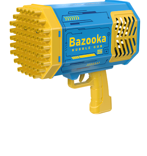 Bubble Gun Rocket 69 Holes Soap Bubbles Machine Gun Shape Automatic Blower With Light Toys For Kids Pomperos - Babyblush