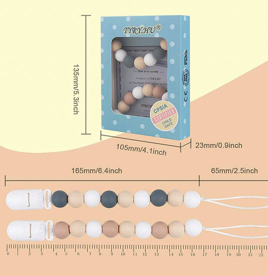Baby Silicone Pacifier Chain (Teether & Holder)