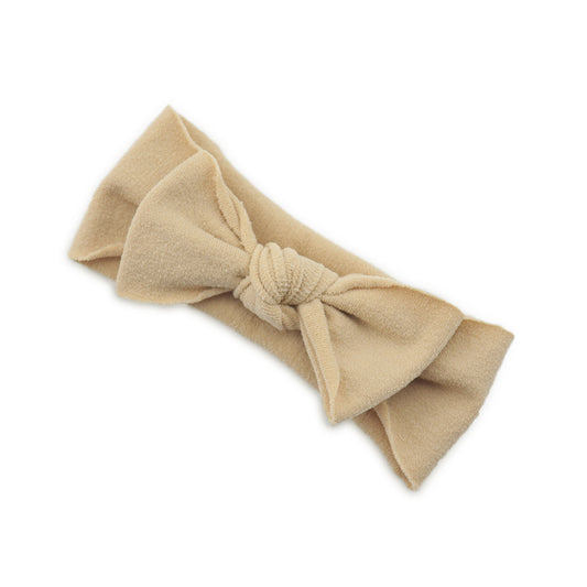 Baby Knotted Bow Headband (Solid Colour)