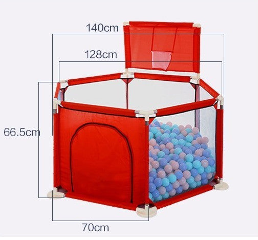 6-Sided Baby Playpen & Soft Cushion Play Area