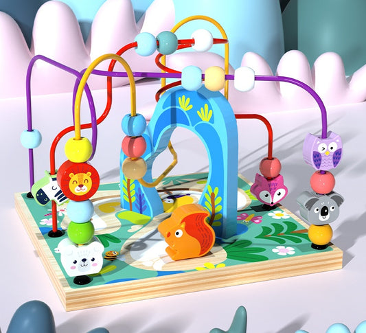 Montessori Wooden Activity Cube