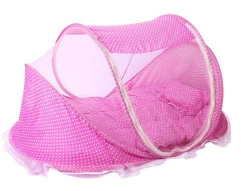 BabyBlush Foldable Baby Bed Net with Mattress & Pillow