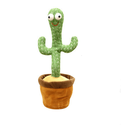 Dancing Cactus Enchanting Flower Electric Plush Toy Twisting Music Song - Babyblush