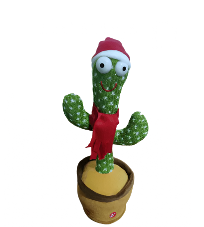 Dancing Cactus Enchanting Flower Electric Plush Toy Twisting Music Song - Babyblush