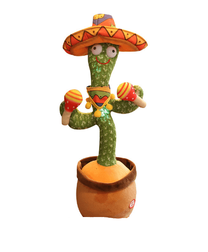 Dancing Cactus Enchanting Flower Electric Plush Toy Twisting Music Song - Babyblush