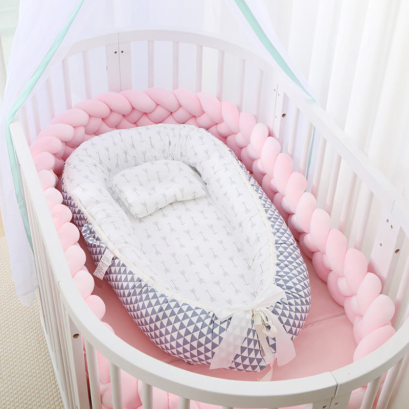 Foldable Removable And Washable Portable Anti-pressure Baby Bed In Bed Bionic Off