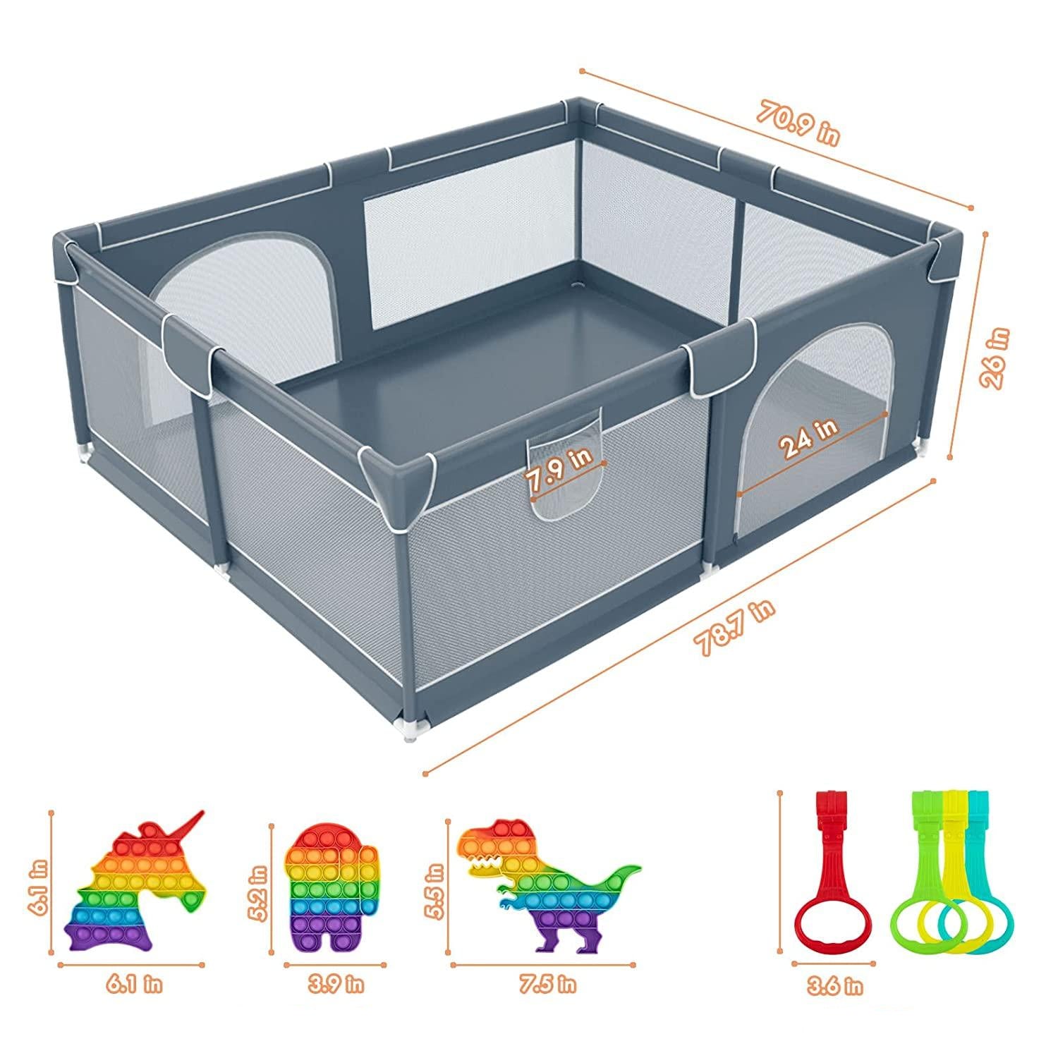 Large Baby Playpen - Babyblush