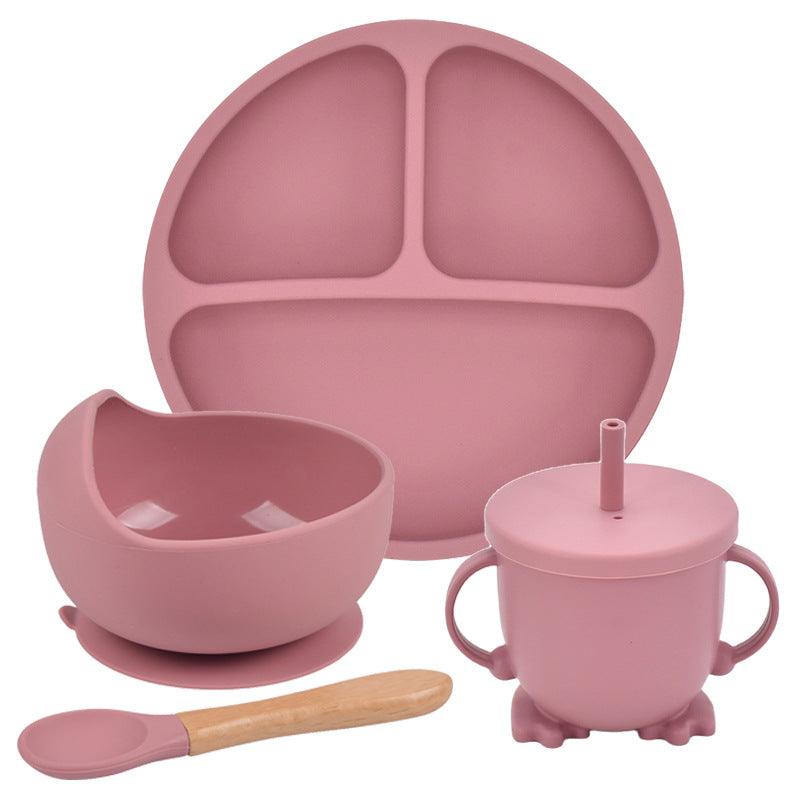 Silicone Suction Cup Dinner Plate Baby And Children's Divided Plate Set - Babyblush