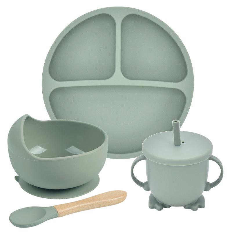 Silicone Suction Cup Dinner Plate Baby And Children's Divided Plate Set - Babyblush