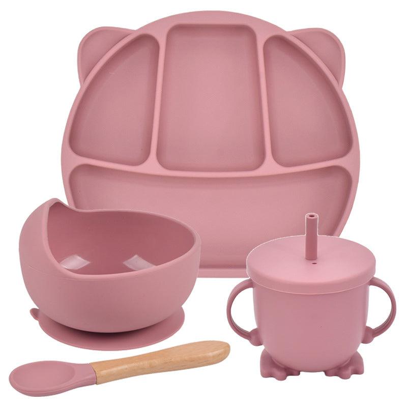 Silicone Suction Cup Dinner Plate Baby And Children's Divided Plate Set - Babyblush