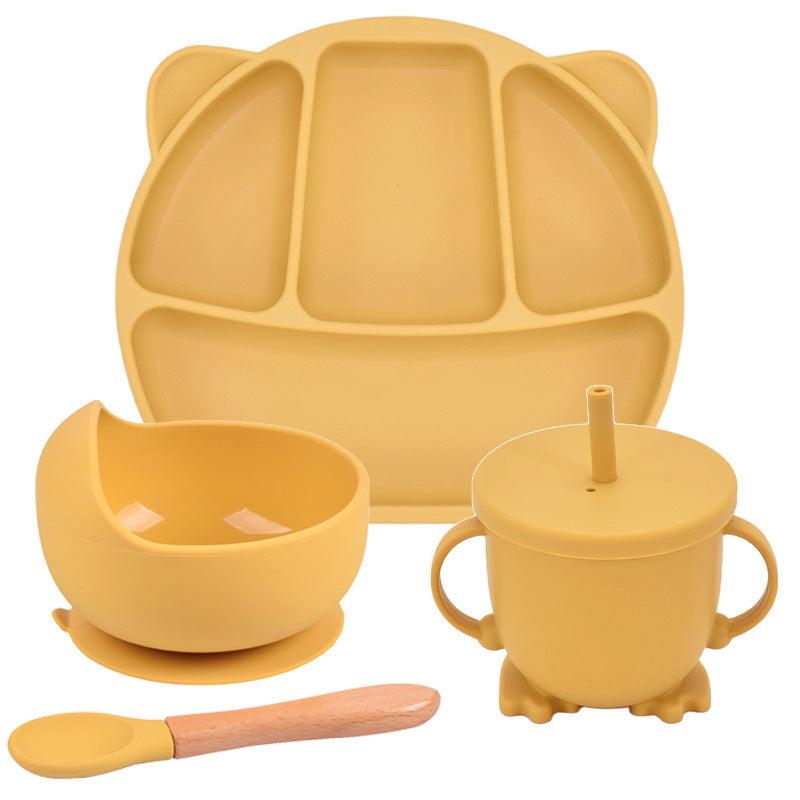 Silicone Suction Cup Dinner Plate Baby And Children's Divided Plate Set - Babyblush