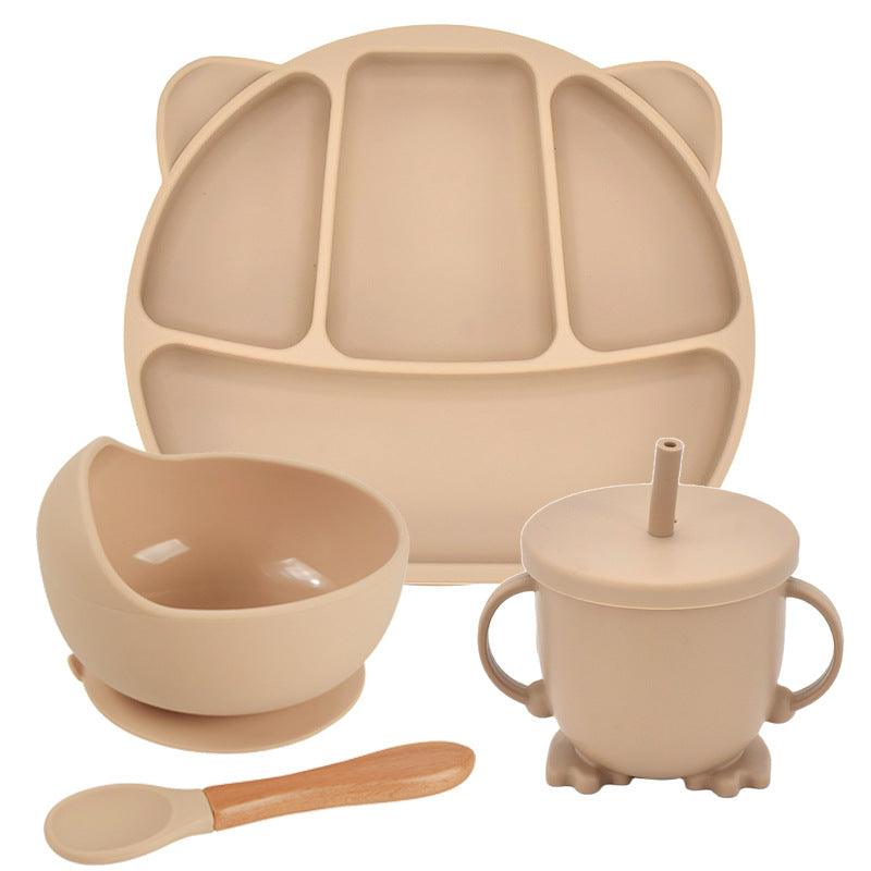 Silicone Suction Cup Dinner Plate Baby And Children's Divided Plate Set - Babyblush