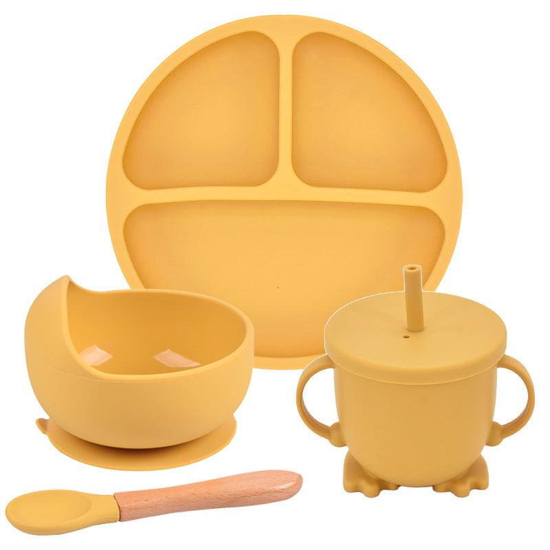 Silicone Suction Cup Dinner Plate Baby And Children's Divided Plate Set - Babyblush