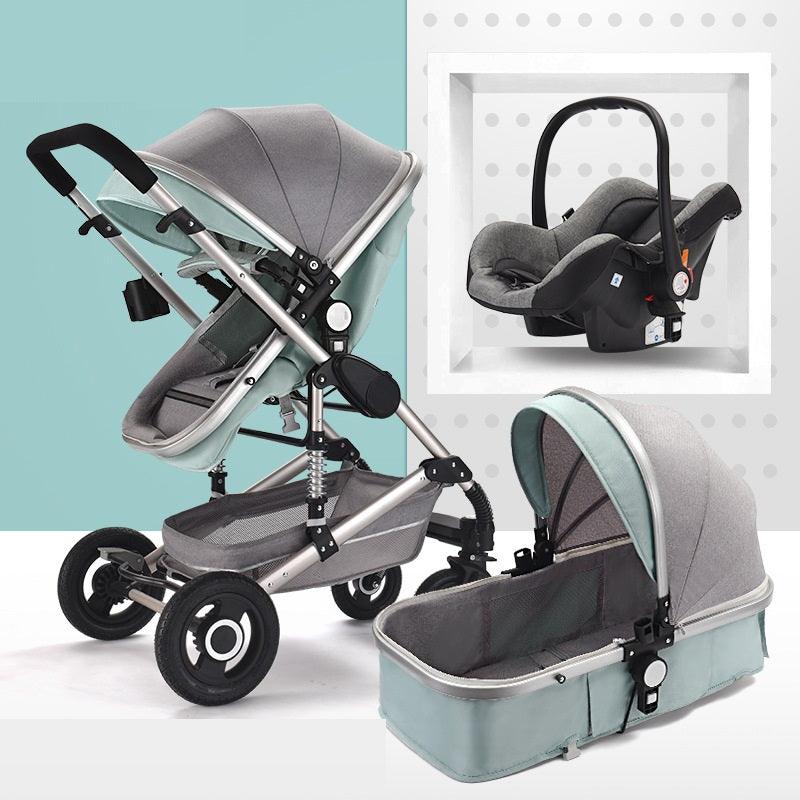 Sitting And Lying Portable Folding High-landscape Shock-absorbing Two-way Stroller For Newborn Babies - Babyblush