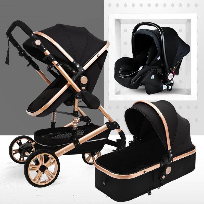 Sitting And Lying Portable Folding High-landscape Shock-absorbing Two-way Stroller For Newborn Babies - Babyblush