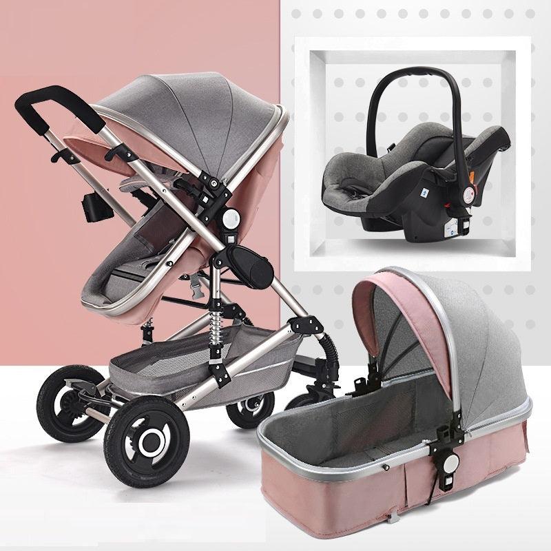 Sitting And Lying Portable Folding High-landscape Shock-absorbing Two-way Stroller For Newborn Babies - Babyblush