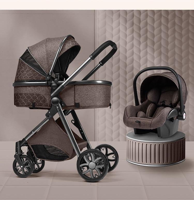 Stylish High View Stroller Lightweight Folding - Babyblush