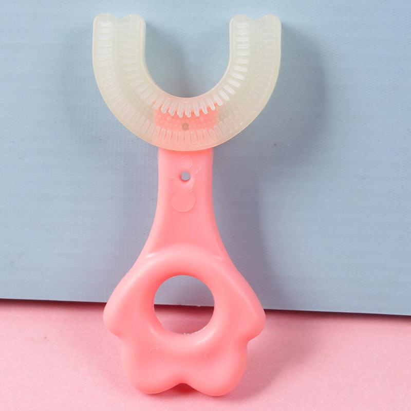 U-shaped Baby Toothbrush Children 360 Degree Teethers Soft Silicone Clean Brushing Kids Teeth Oral Care Cleaning Toothbrush - Babyblush