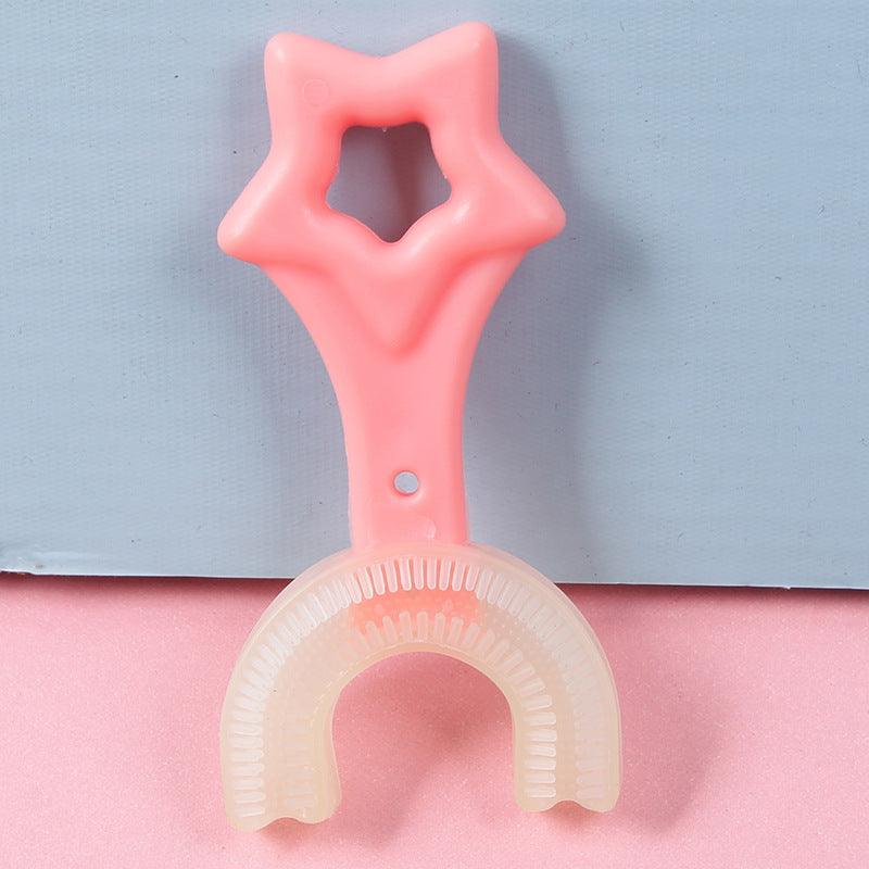 U-shaped Baby Toothbrush Children 360 Degree Teethers Soft Silicone Clean Brushing Kids Teeth Oral Care Cleaning Toothbrush - Babyblush