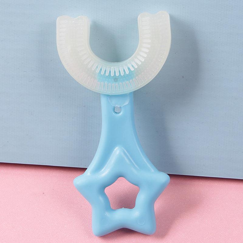 U-shaped Baby Toothbrush Children 360 Degree Teethers Soft Silicone Clean Brushing Kids Teeth Oral Care Cleaning Toothbrush - Babyblush