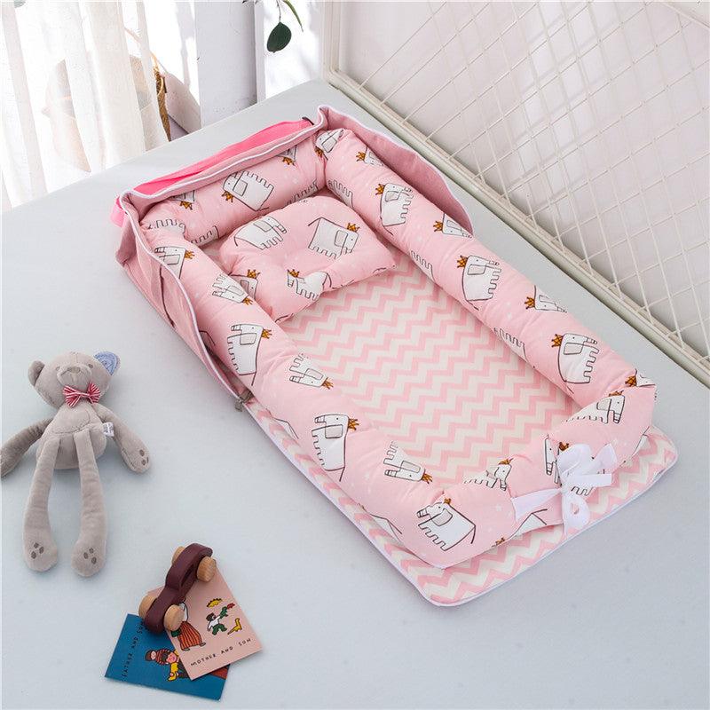 Cotton Portable Baby Crib Newborn Foldable - Babyblush